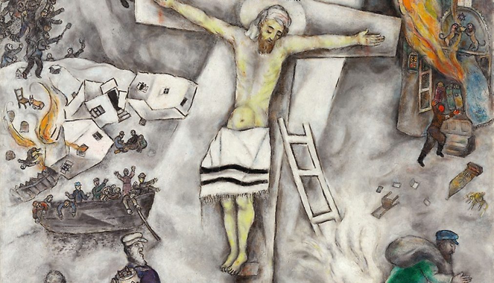 La Crucifixion blanche, Marc Chagall, 1938 La Crucifixion blanche, Marc Chagall, 1938 / ©2018 Artists Rights Society (ARS), New York ADAGP, Paris/Domaine public