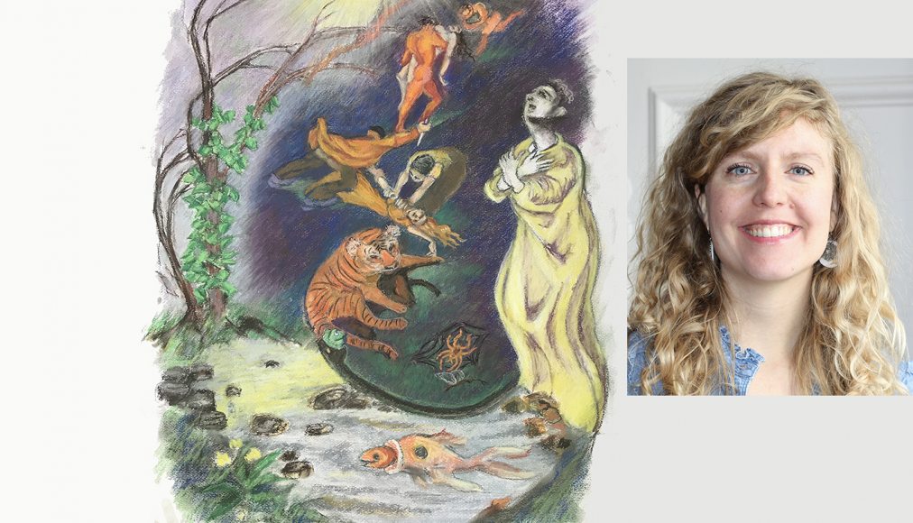 Oeuvre sans titre, tirée d’un triptyque de Denyse LeBlanc inspiré par l’histoire de Noé (Genèse 6-9) et réalisée en mai 2018. Oeuvre sans titre, tirée d’un triptyque de Denyse LeBlanc inspiré par l’histoire de Noé (Genèse 6-9) et réalisée en mai 2018. / © CA