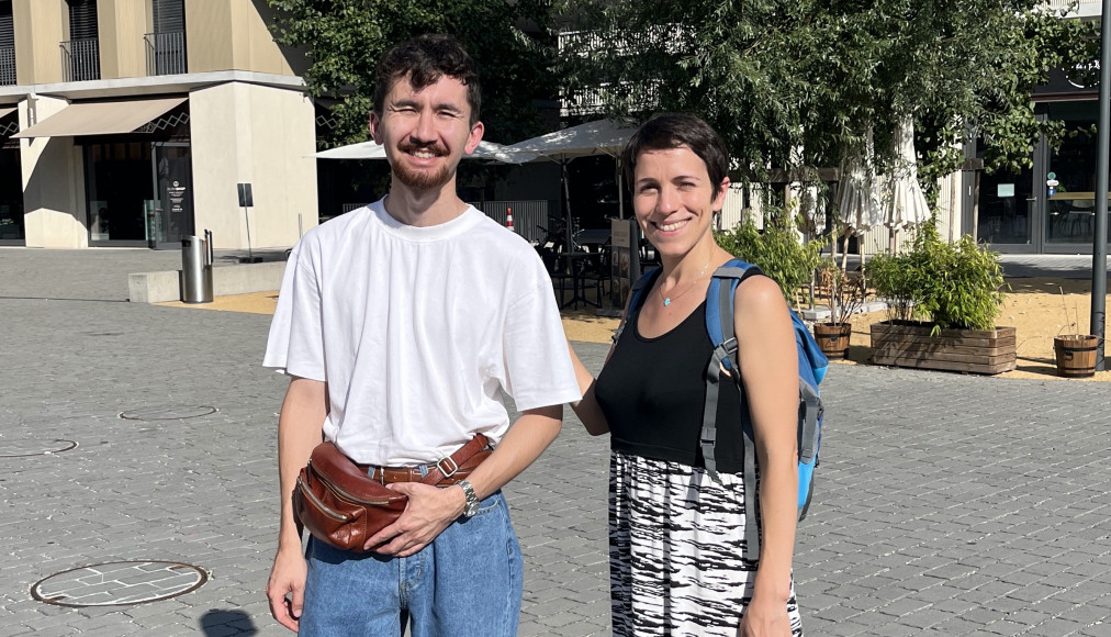 Jessica Da Silva en compagnie de Baber, Ouïghour de Suisse romande. Jessica Da Silva en compagnie de Baber, Ouïghour de Suisse romande. / ©RTSreligion