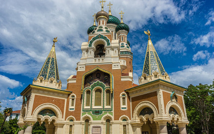 L&#039;église orthodoxe Saint-Nicolas-et-Sainte-Alexandra à Nice / ©Miguel Mendez, CC BY 2.0 Wikimedia Commons