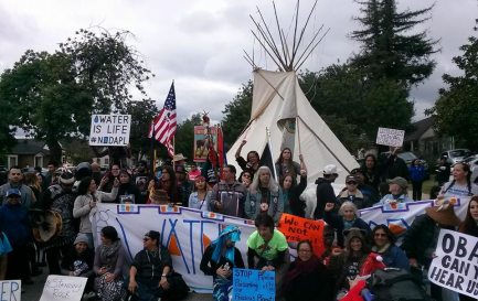 Manifestation contre le Dakota Pipeline, janvier 2017 © Jessica Marie FB