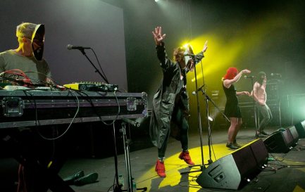 Les Pussy Riot le 26 août sur la scène du Greenbelt Festival. / ©RNS/Ali Johnston/Greenbelt Festival