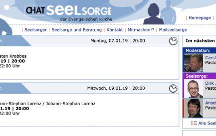 Le site www.chatseelsorge.de / LDD